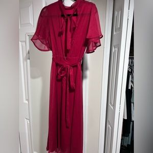 Red/burgundy dress